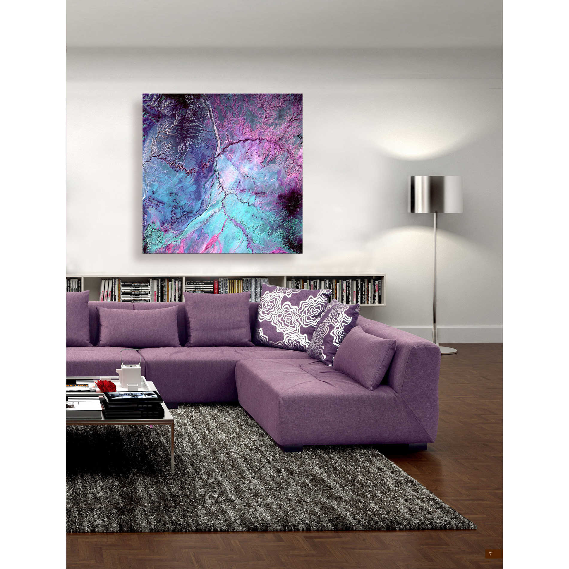 'Earth As Art: Cloud Lightning' Canvas Wall Art,37 x 37