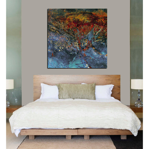 Image of 'Earth As Art: Cubism Landsat Style' Canvas Wall Art,37 x 37