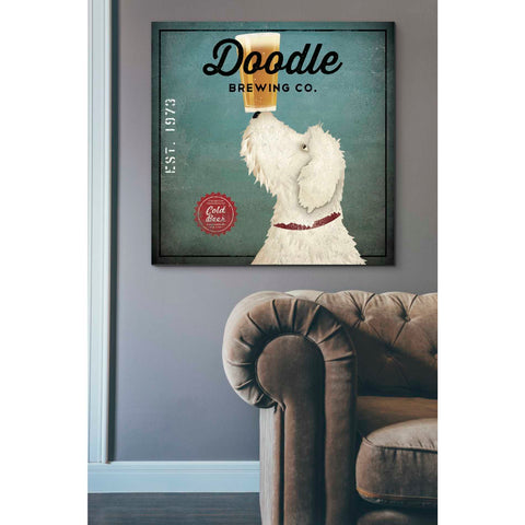 Image of 'Doodle Beer' by Ryan Fowler, Canvas Wall Art,37 x 37