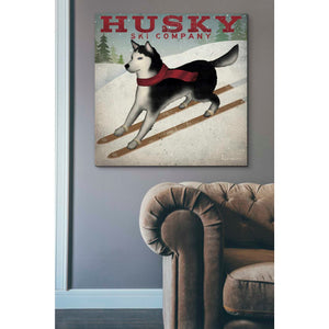 'Husky Ski Co' by Ryan Fowler, Canvas Wall Art,37 x 37