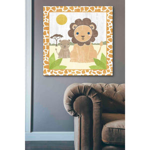 'Safari Fun Lion' by Moira Hershey, Canvas Wall Art,37 x 37