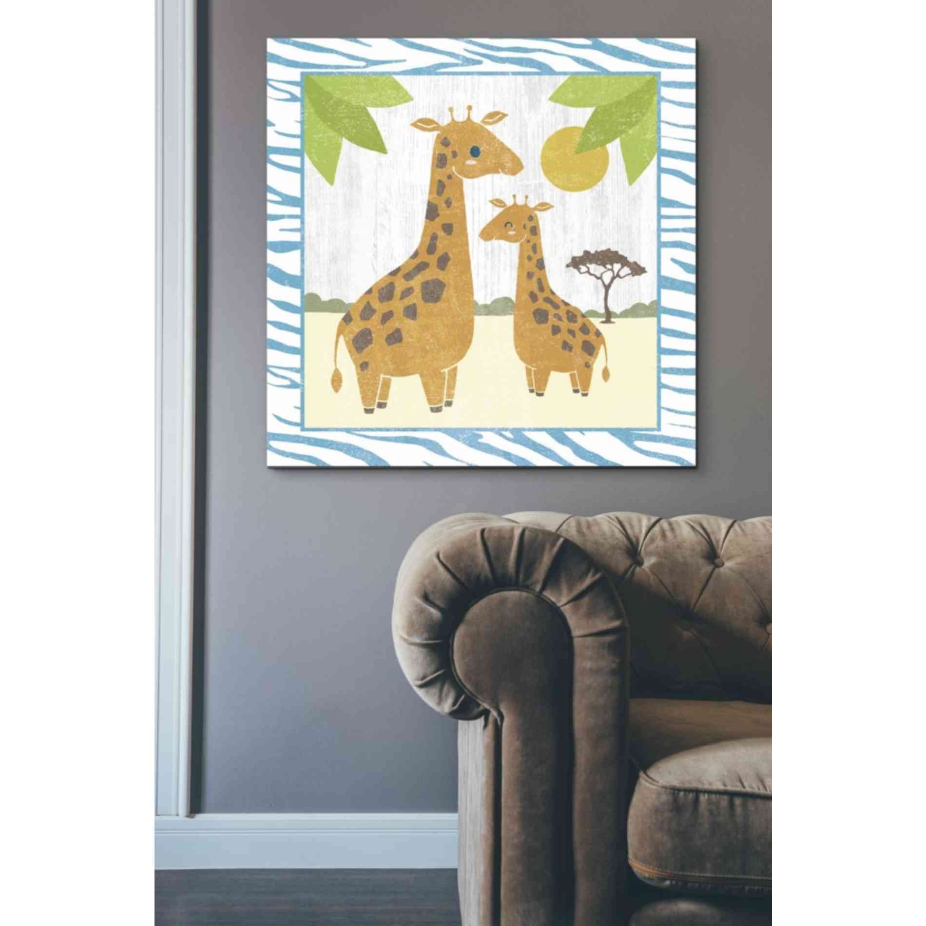 'Safari Fun Giraffe' by Moira Hershey, Canvas Wall Art,37 x 37