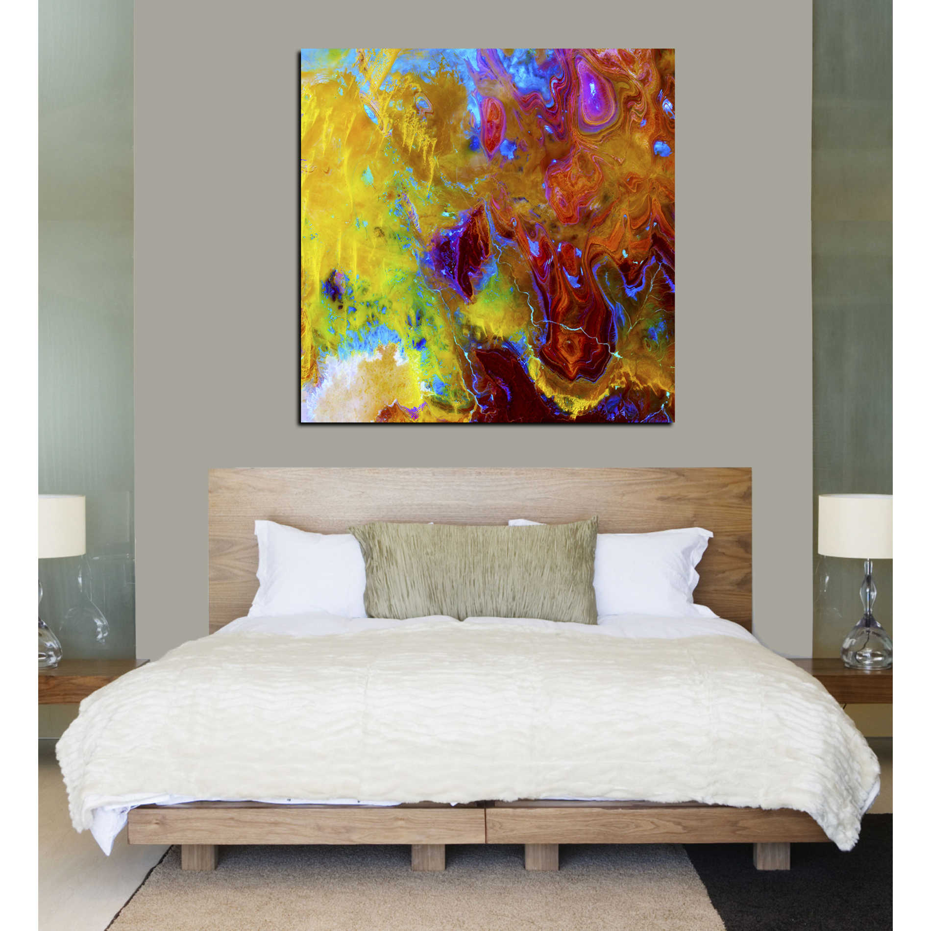 'Earth As Art: Land of Terror' Canvas Wall Art,37 x 37