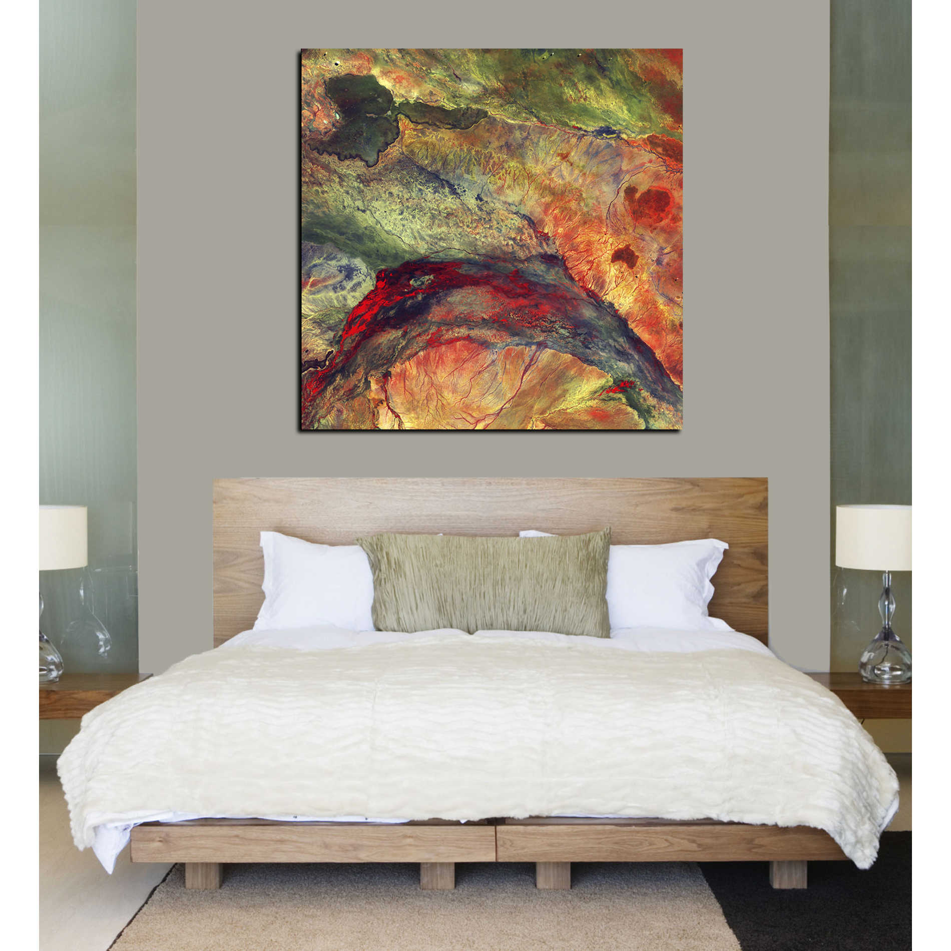 'Earth As Art: The Lorian Swamp' Canvas Wall Art,37 x 37