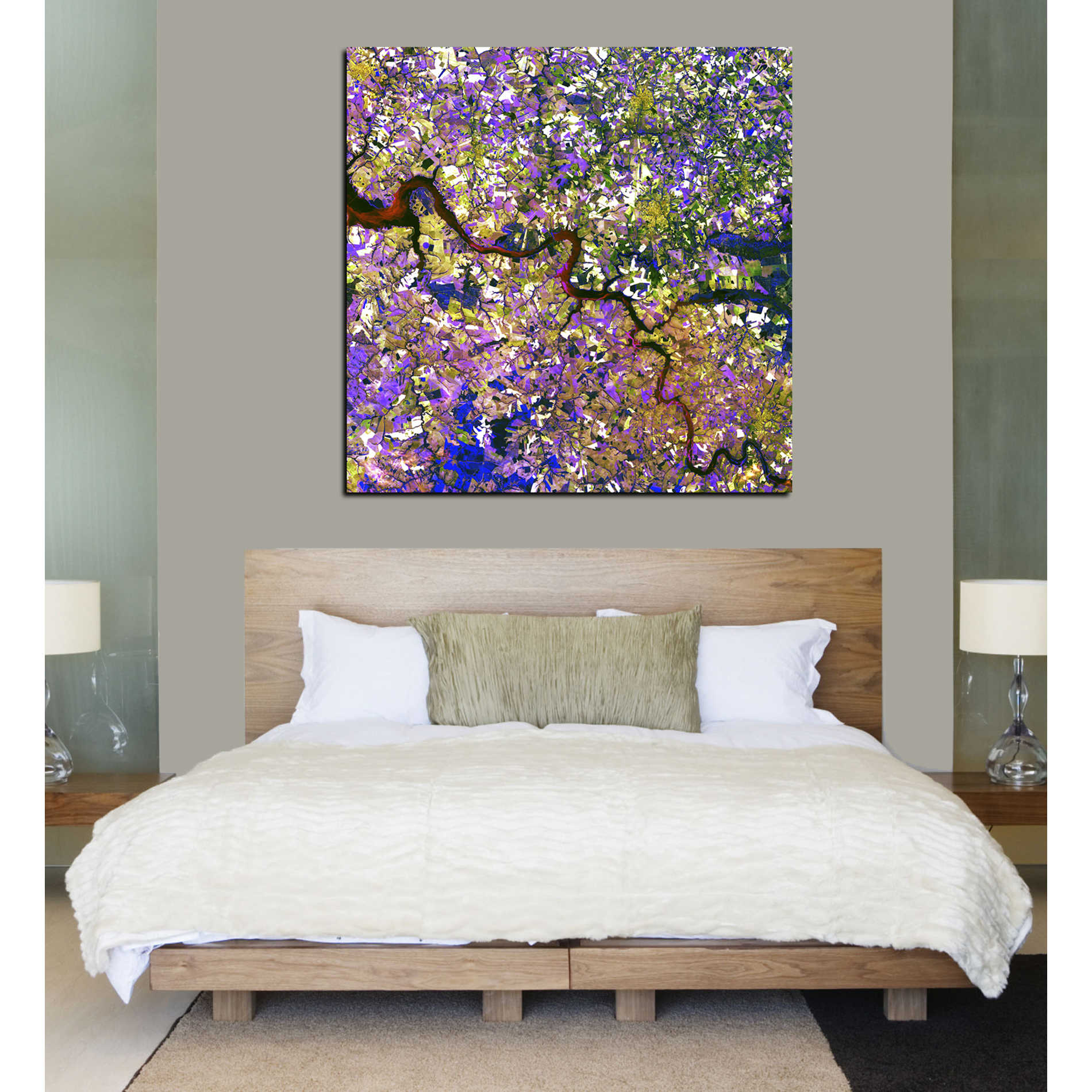 'Earth As Art: Tessera Mosaic' Canvas Wall Art,37 x 37