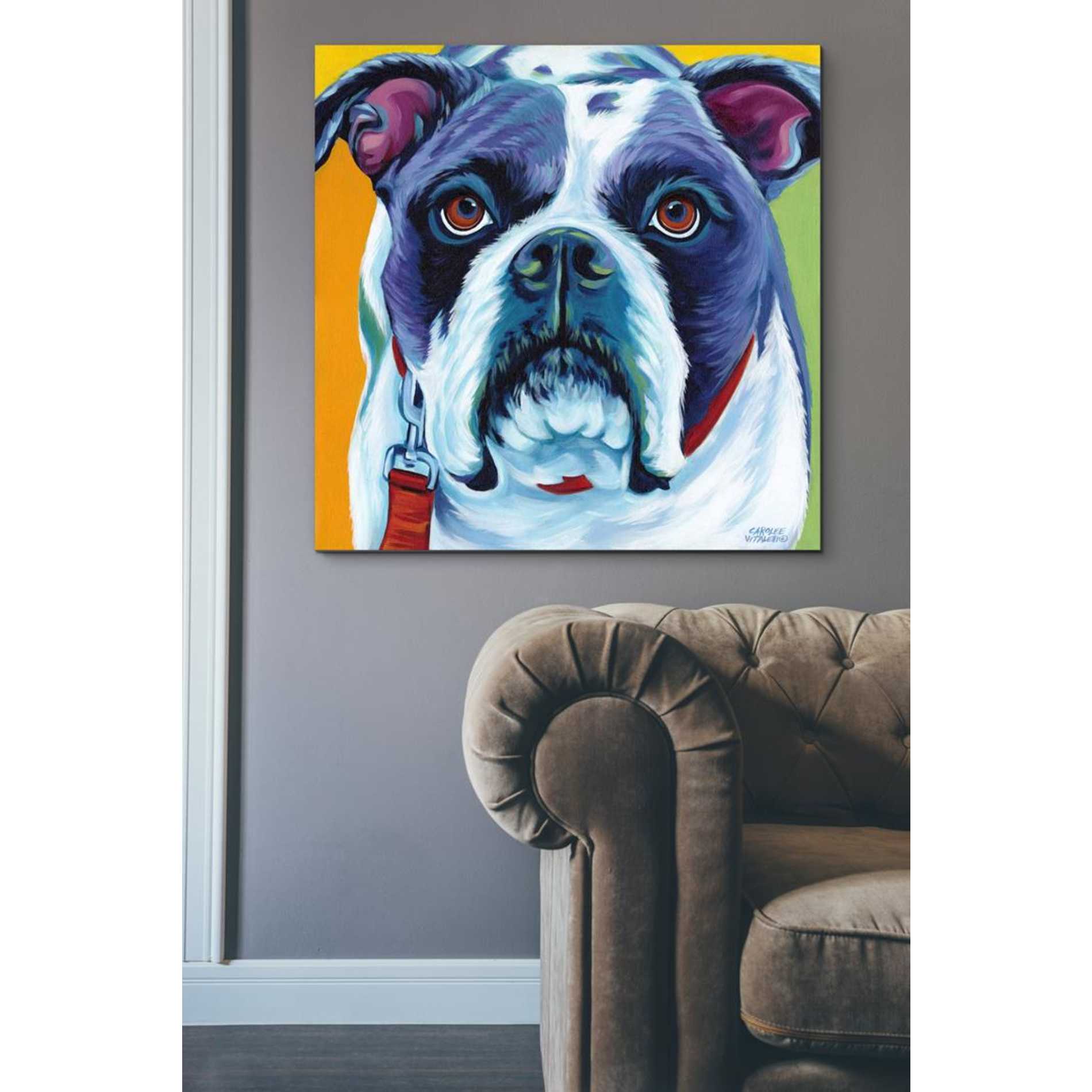 'Cute Pups II' by Carolee Vitaletti Giclee Canvas Wall Art