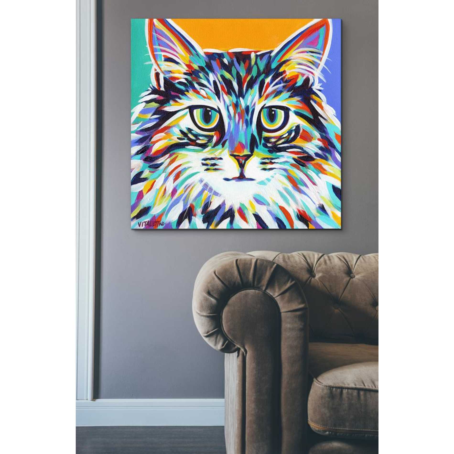 'Dramatic Cats I' by Carolee Vitaletti Giclee Canvas Wall Art
