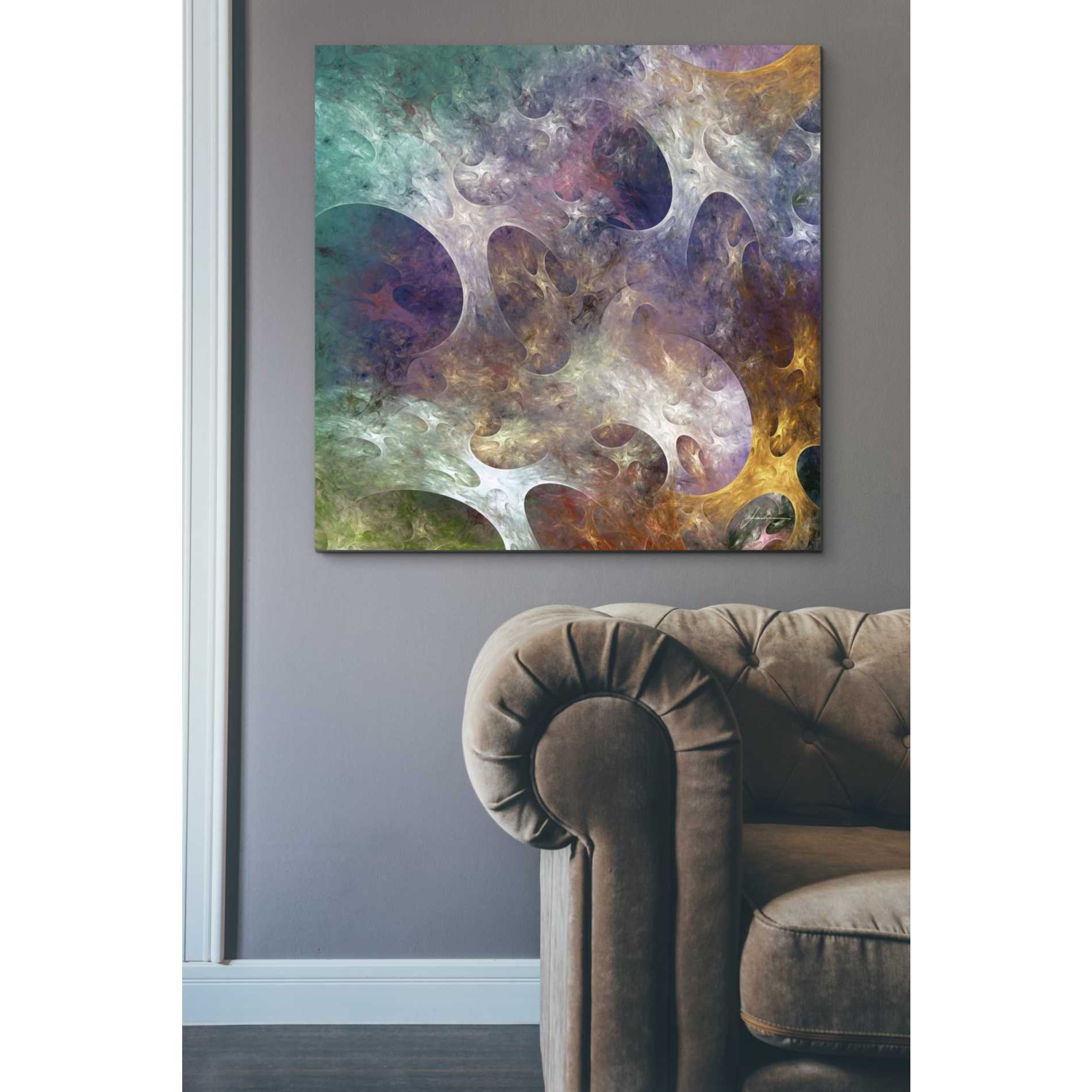 'Lunar Tiles IV' by James Burghardt, Canvas Wall Art,37 x 37