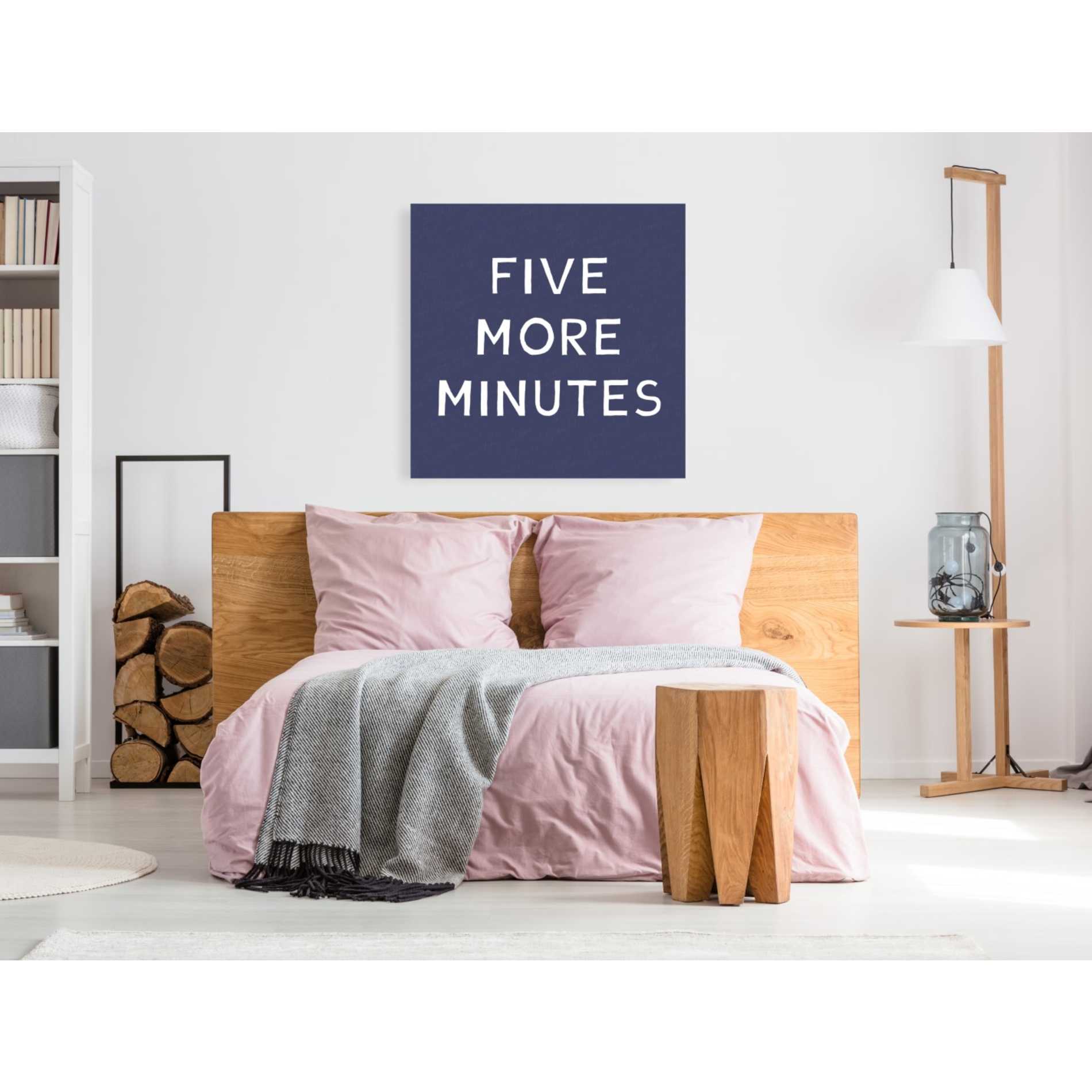'Five More Minutes' by Linda Woods, Canvas Wall Art,37 x 37