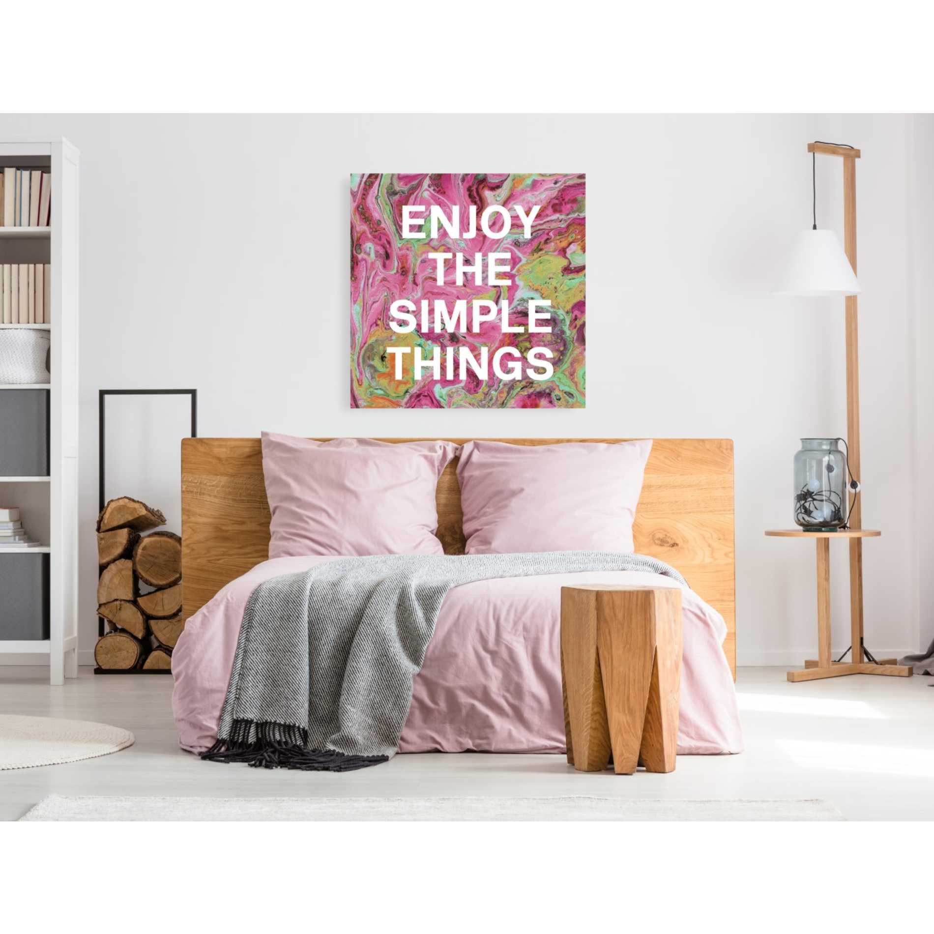 'Enjoy The Simple Things' by Linda Woods, Canvas Wall Art,37 x 37
