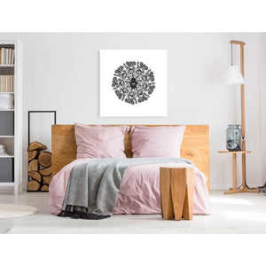 'Bw Hamsa Mandala' by Linda Woods, Canvas Wall Art,37 x 37