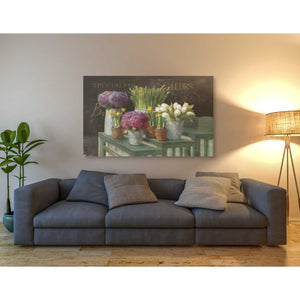 'Les Fleurs Printemps on Black' by Danhui Nai, Canvas Wall Art,40 x 54