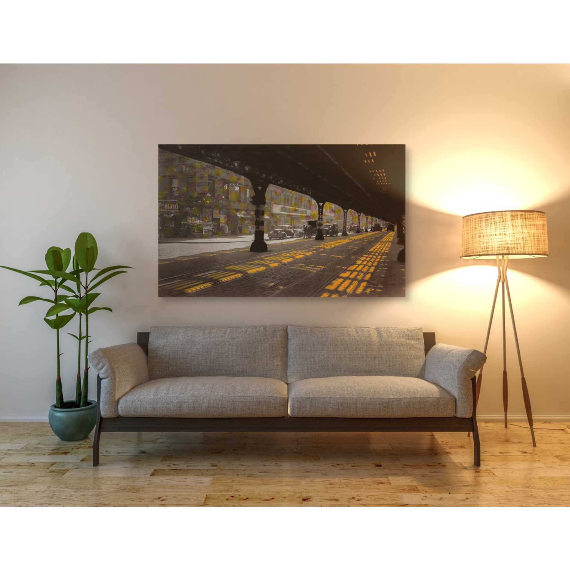 'UNDER THE BRIDGE' by DB Waterman, Giclee Canvas Wall Art