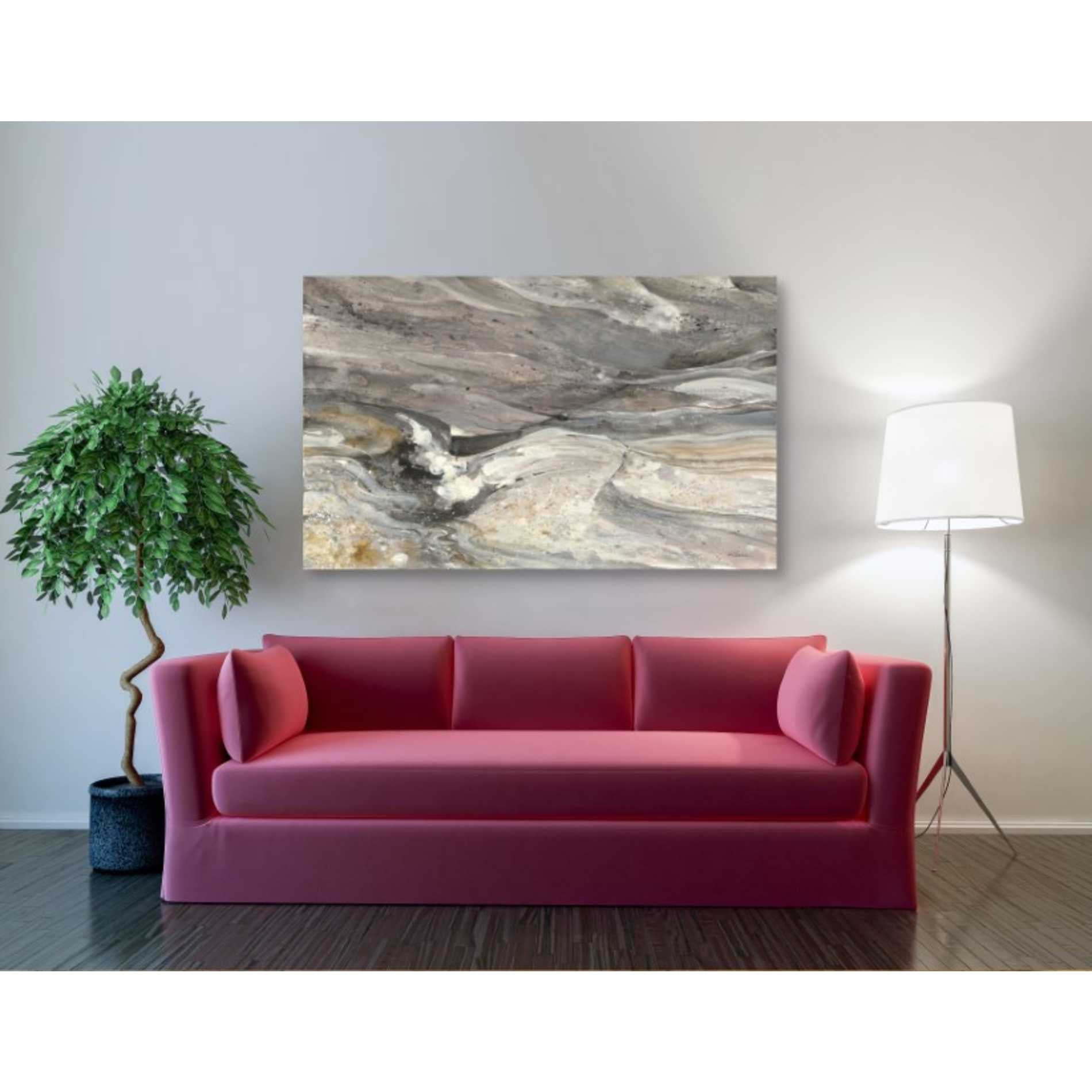 'Greystone' by Albena Hristova, Canvas Wall Art,54 x 40