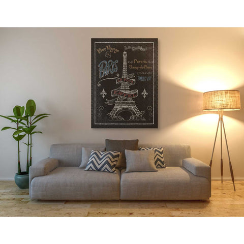 Image of 'Travel to Paris I' by Daphne Brissonet, Canvas Wall Art,40 x 54