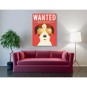 'Beach Bums Terrier I Wanted' by Michael Mullan, Canvas Wall Art,40 x 54