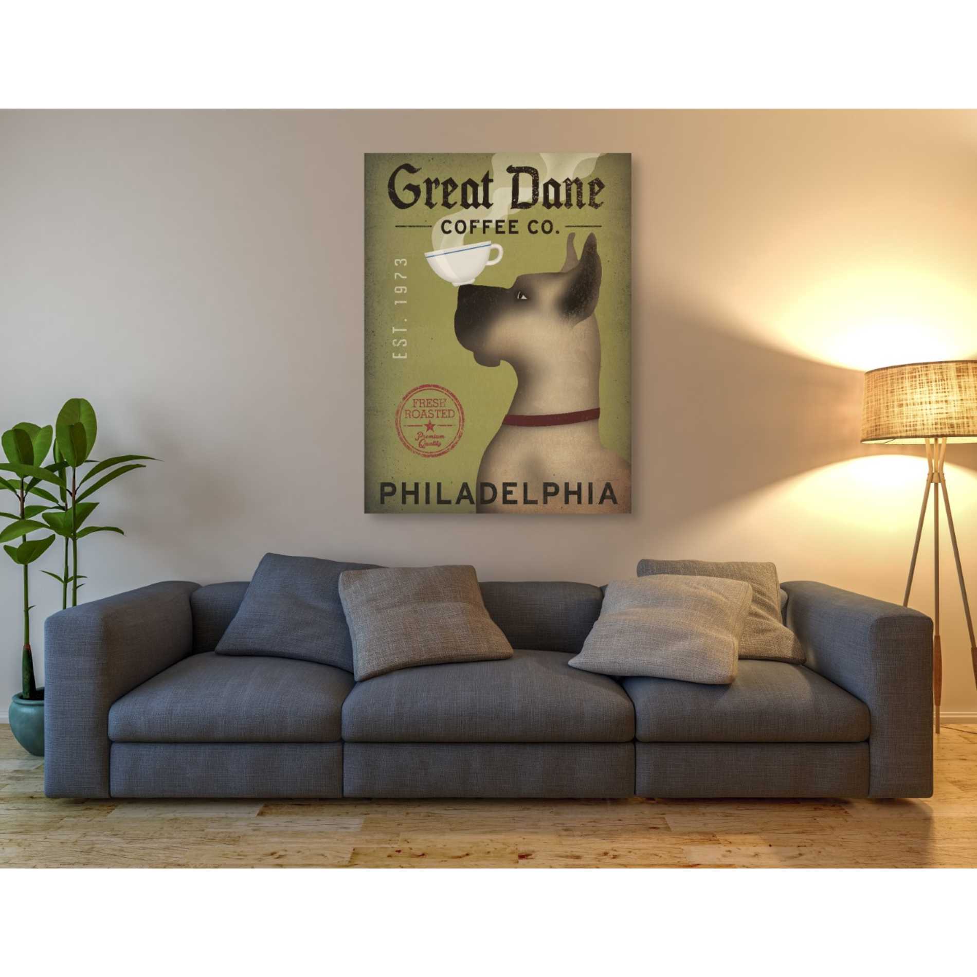 'Great Dane Coffee Philadelphia' by Ryan Fowler, Canvas Wall Art,40 x 54