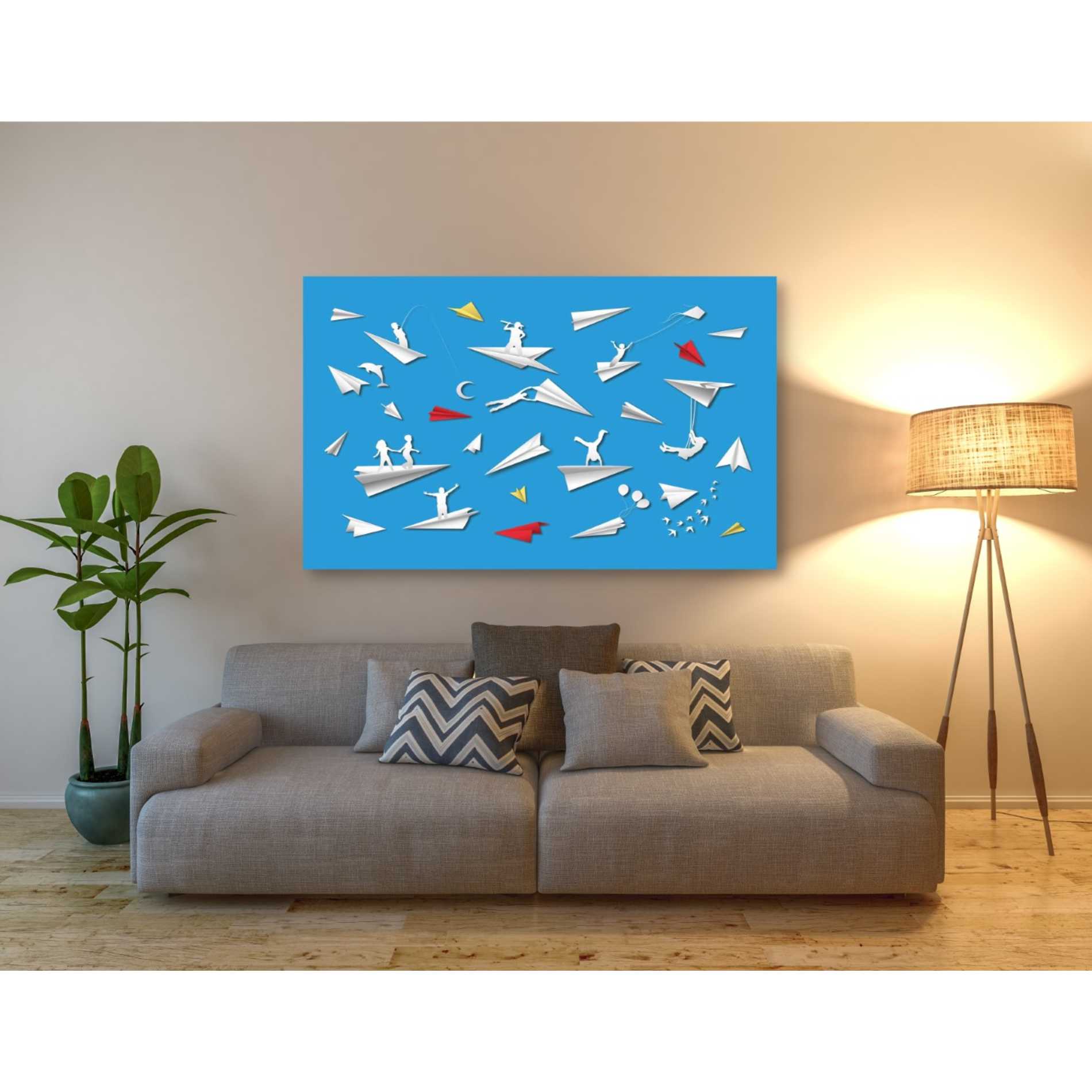 'Paper Planes' Canvas Wall Art,54 x 40