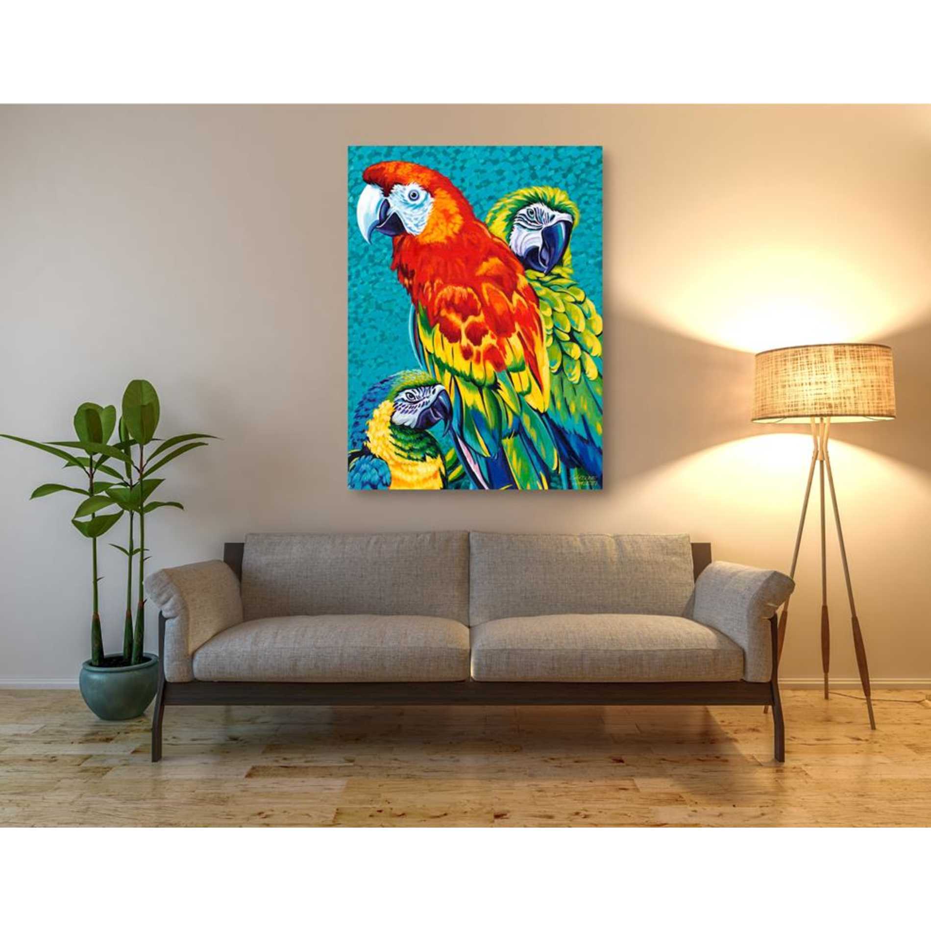 'Birds in Paradise III' by Carolee Vitaletti Giclee Canvas Wall Art