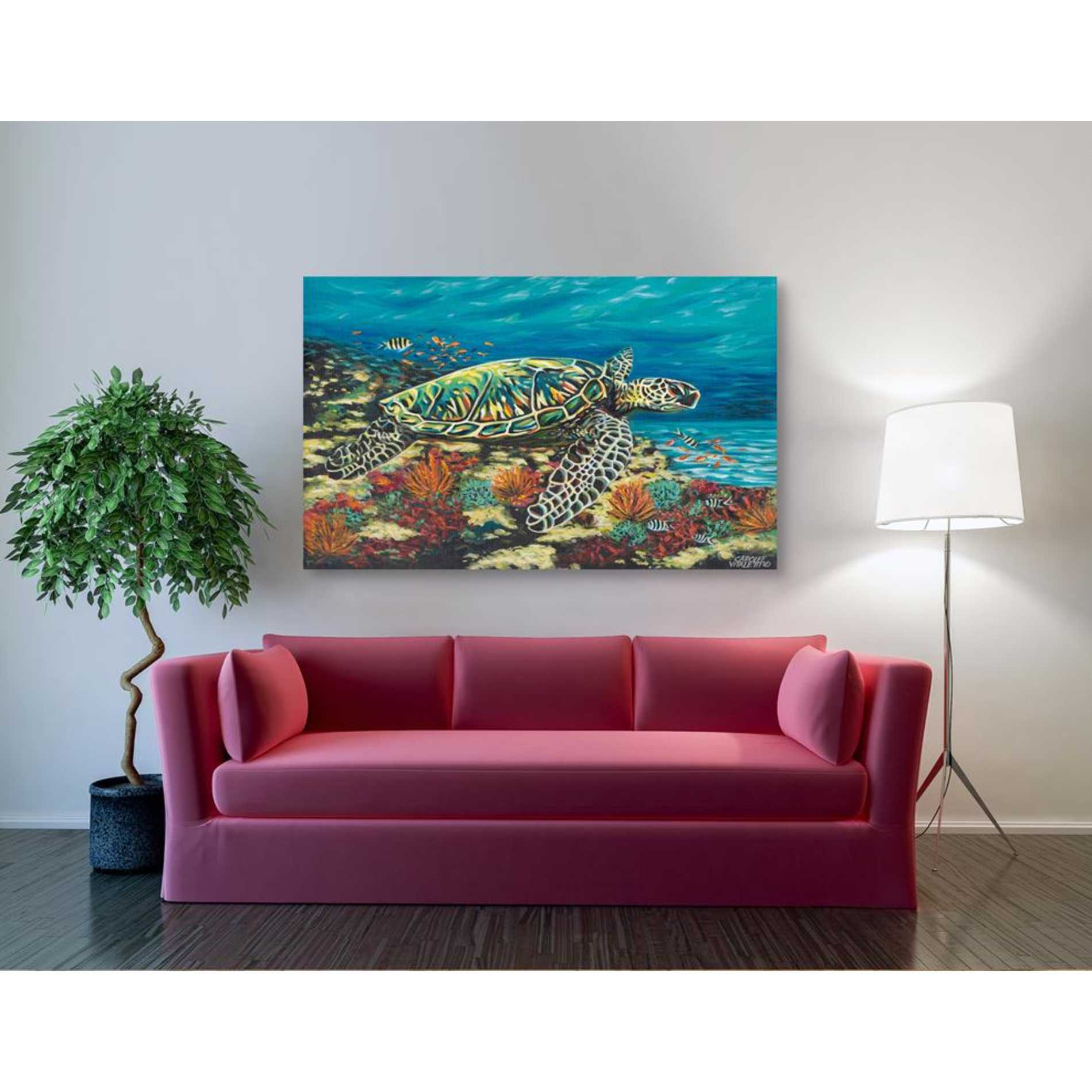 'Deep Sea Swimming II' by Carolee Vitaletti Giclee Canvas Wall Art