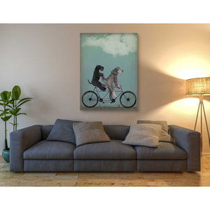'Schnauzer Tandem' by Fab Funky Giclee Canvas Wall Art