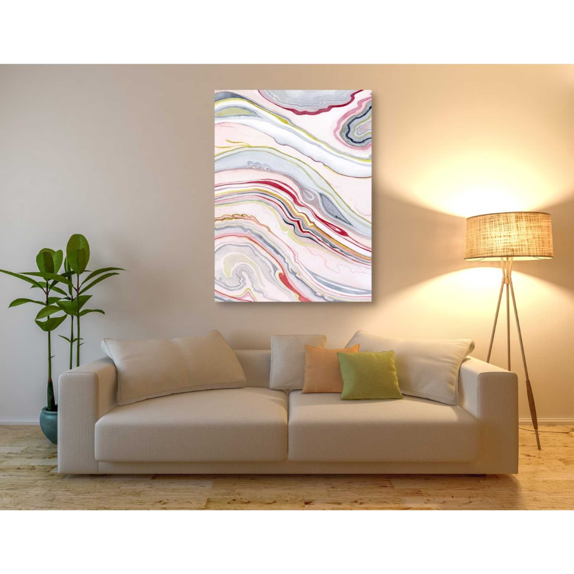 'Watercolor Marbling II' by Grace Popp Canvas Wall Art,40 x 54
