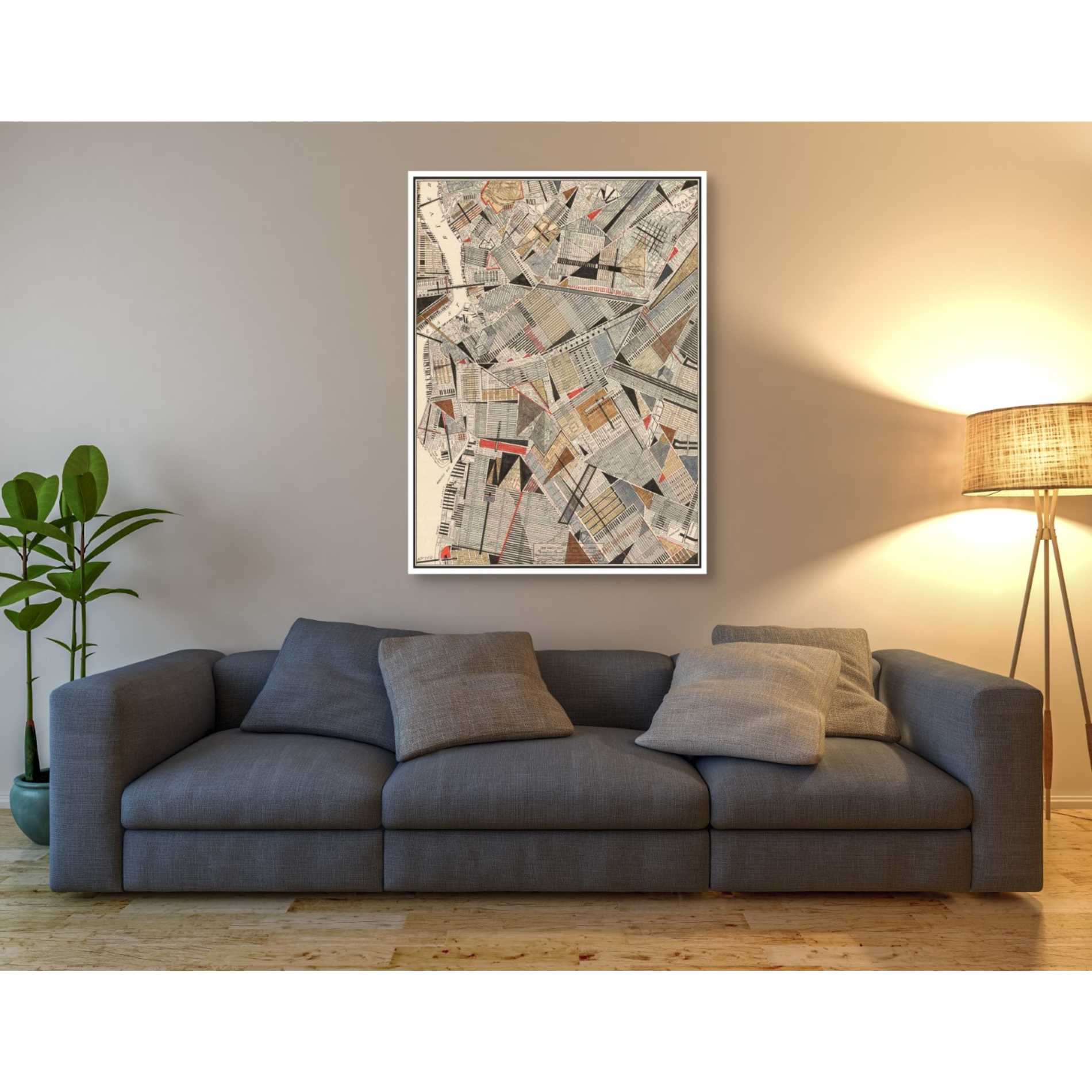 'Modern Map of Brooklyn' by Nikki Galapon Giclee Canvas Wall Art