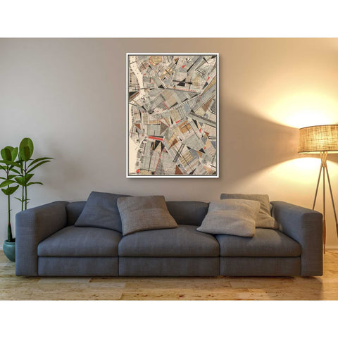 Image of 'Modern Map of Brooklyn' by Nikki Galapon Giclee Canvas Wall Art