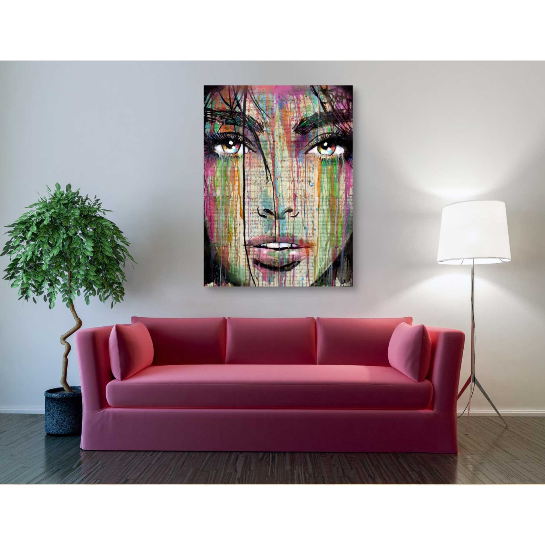 'Dark Kisses' by Loui Jover, Canvas Wall Art,40 x 54