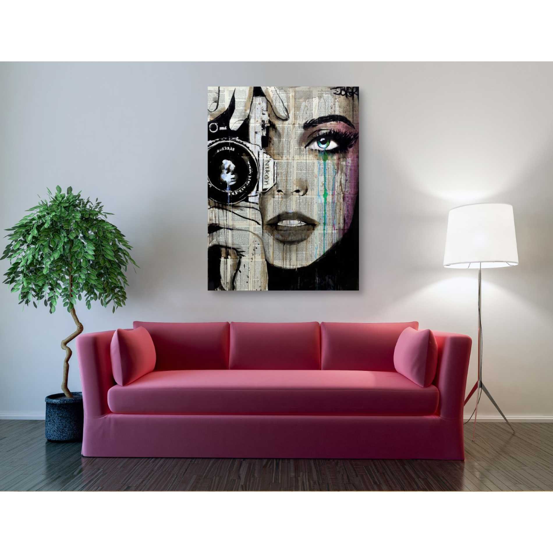 'Zoom' by Loui Jover, Canvas Wall Art,40 x 54