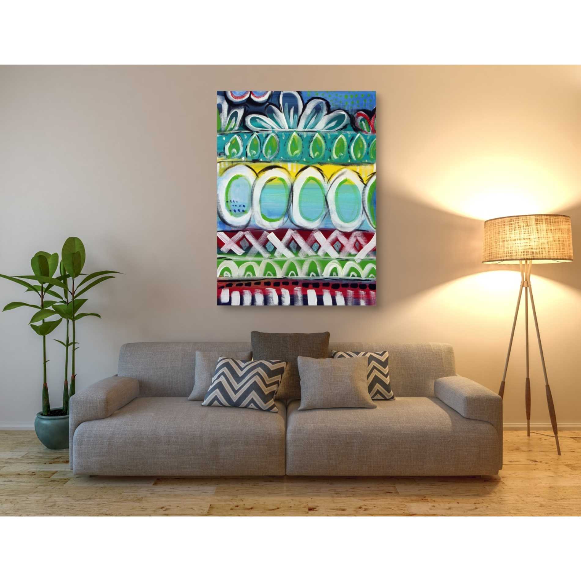 'Fiesta I' by Linda Woods, Canvas Wall Art,40 x 54