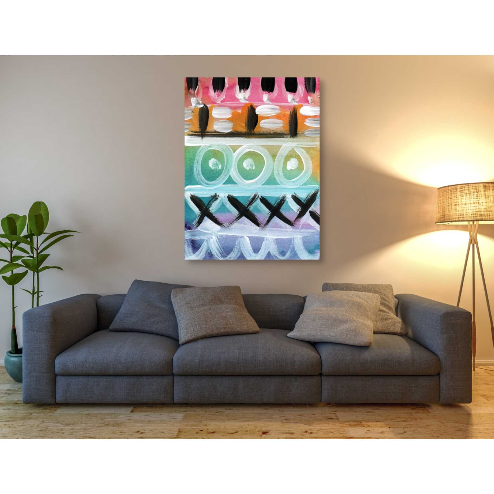 'Fiesta III' by Linda Woods, Canvas Wall Art,40 x 54