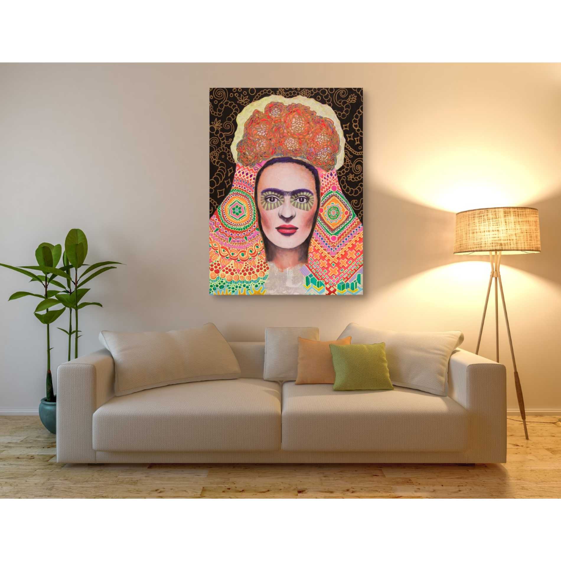 'Frida Santa Muerte' by Surma and Guillen, Canvas Wall Art,40 x 54