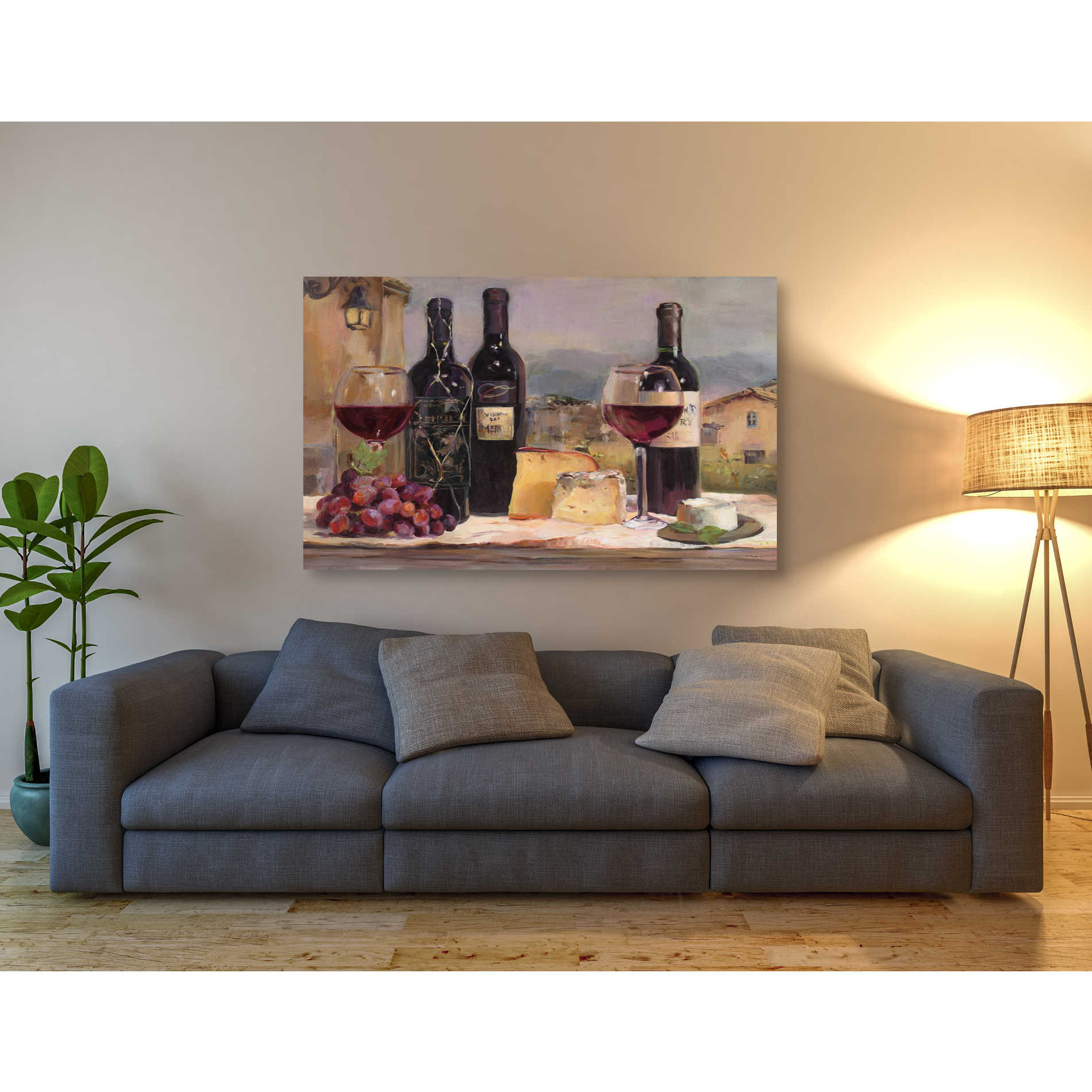 'Villa Reds' by Marilyn Hageman, Canvas Wall Art,54 x 40