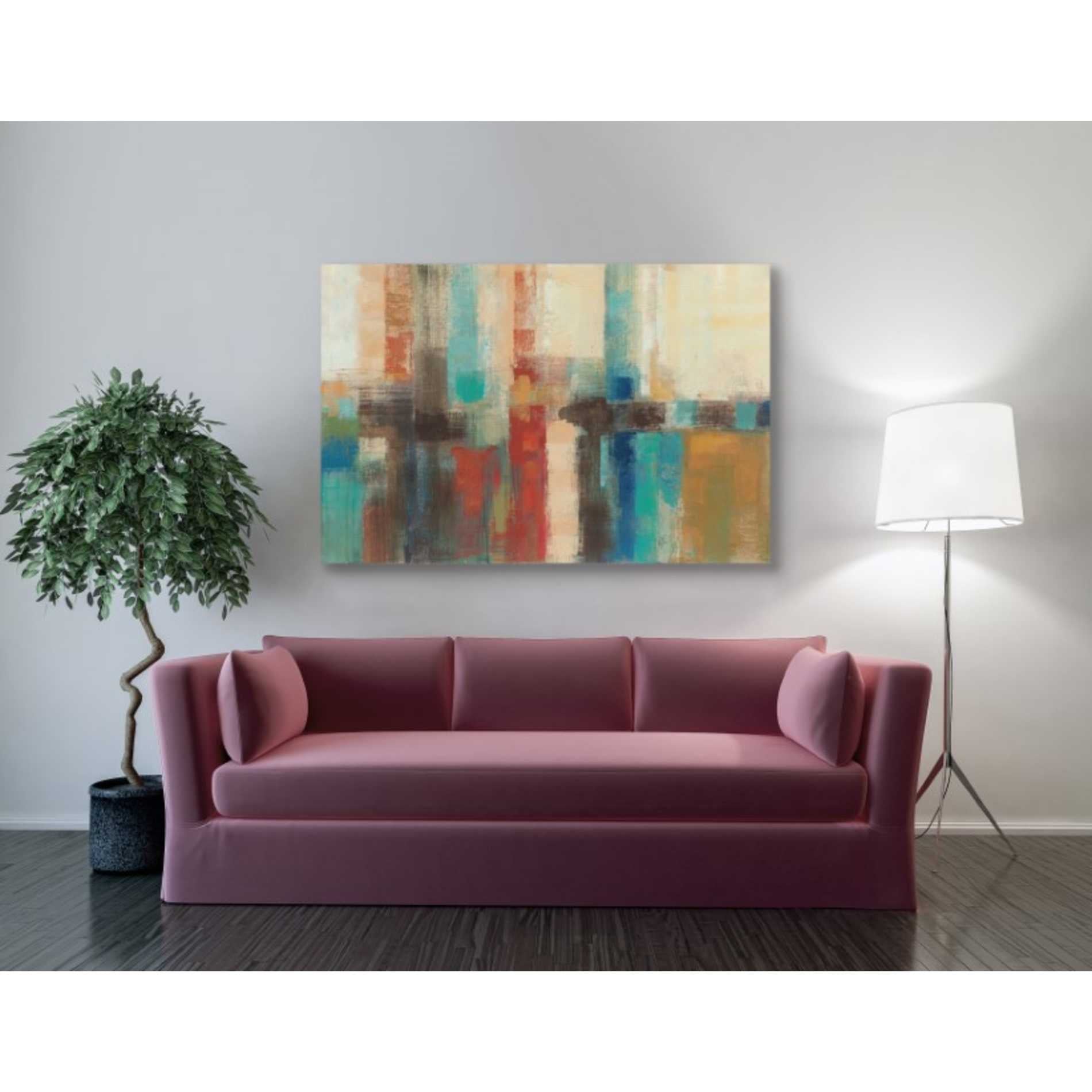 'Aqua Horizon' by Silvia Vassileva, Canvas Wall Art,40 x 60