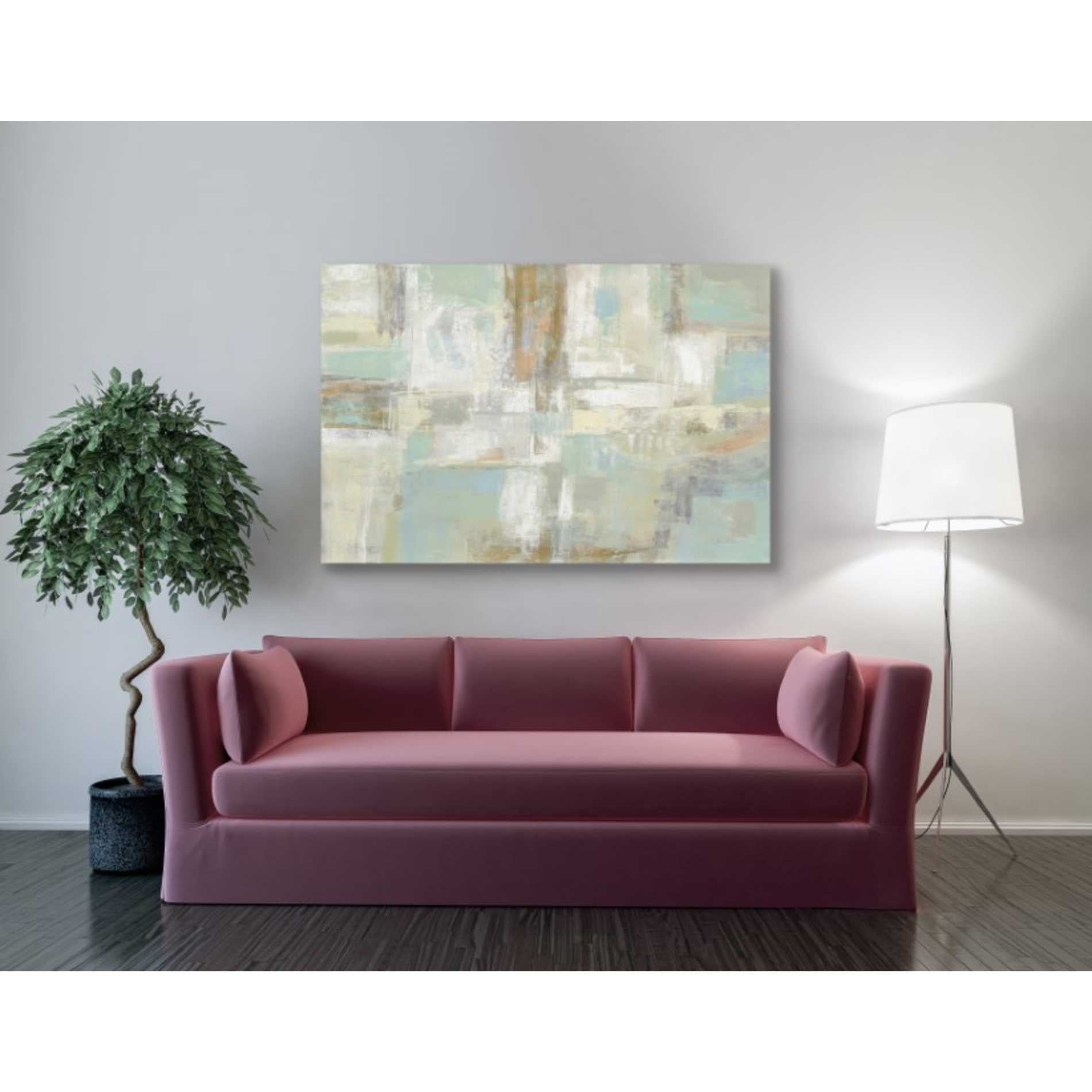'Shades of Celedon' by Silvia Vassileva, Canvas Wall Art,40 x 60