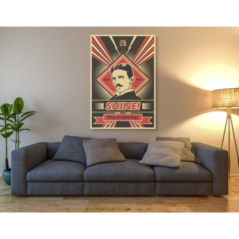 Image of 'Tesla' Canvas Wall Art,40 x 60