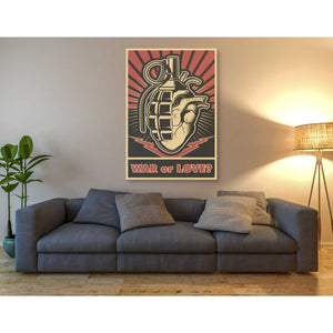 'War or Love' Canvas Wall Art,40 x 60