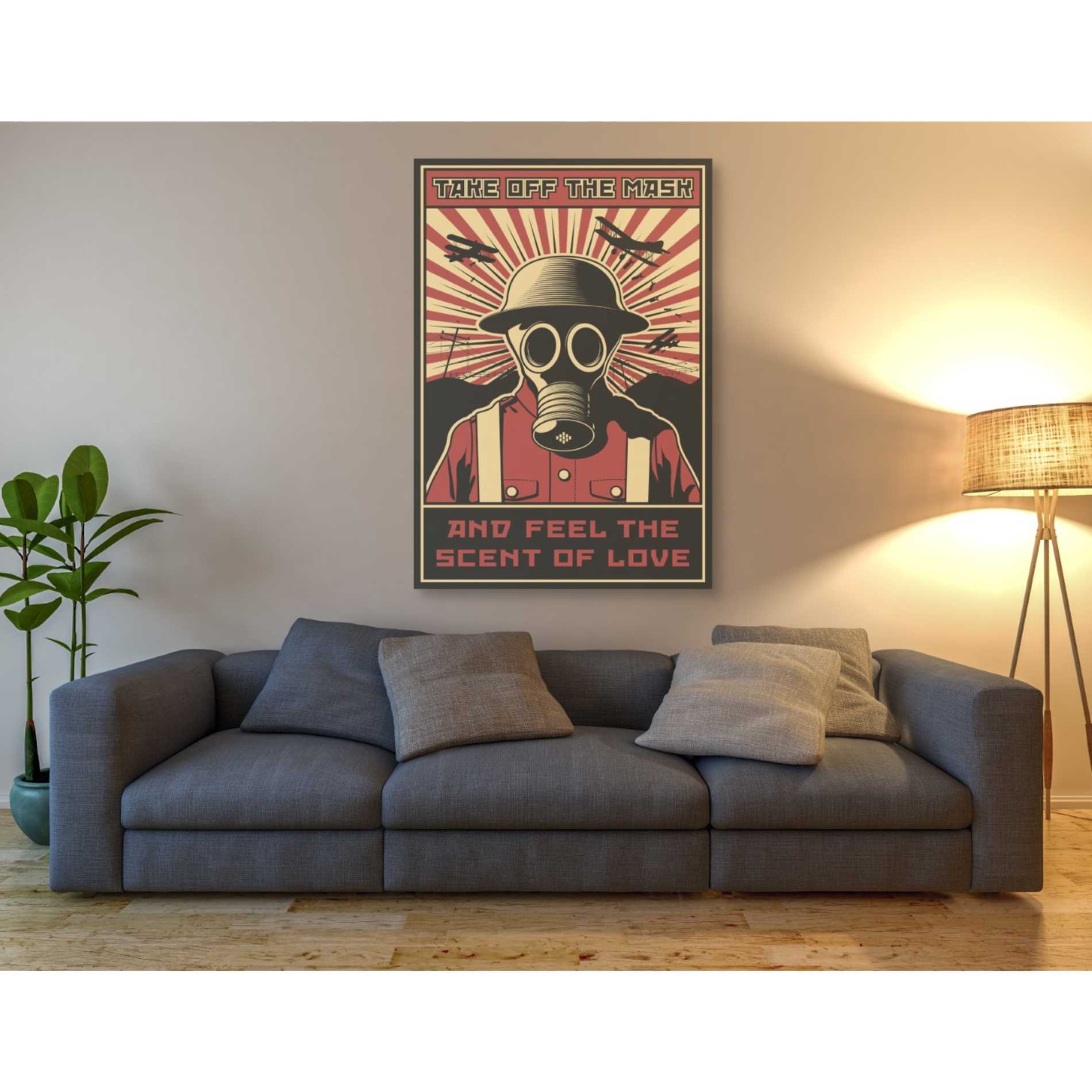 'Gas Mask' Canvas Wall Art,40 x 60