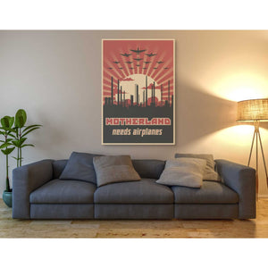 'Motherland Needs Airplanes' Canvas Wall Art,40 x 60