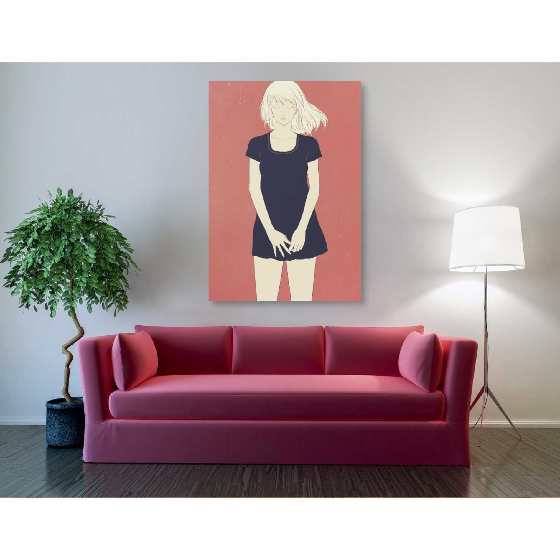 'Meditation' by Sai Tamiya, Canvas Wall Art,40 x 60