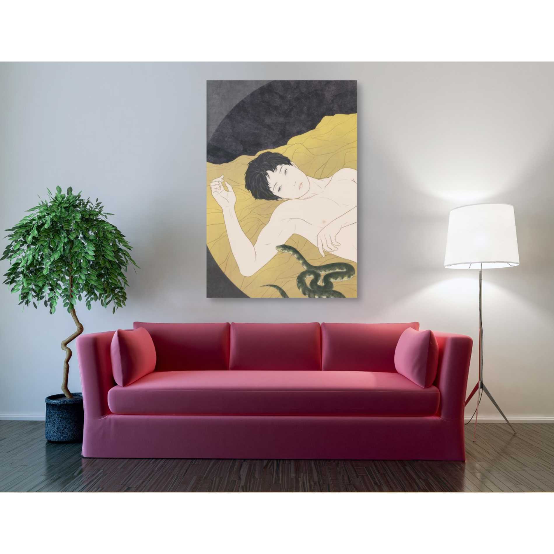 'Utsutsu' by Sai Tamiya, Canvas Wall Art,40 x 60