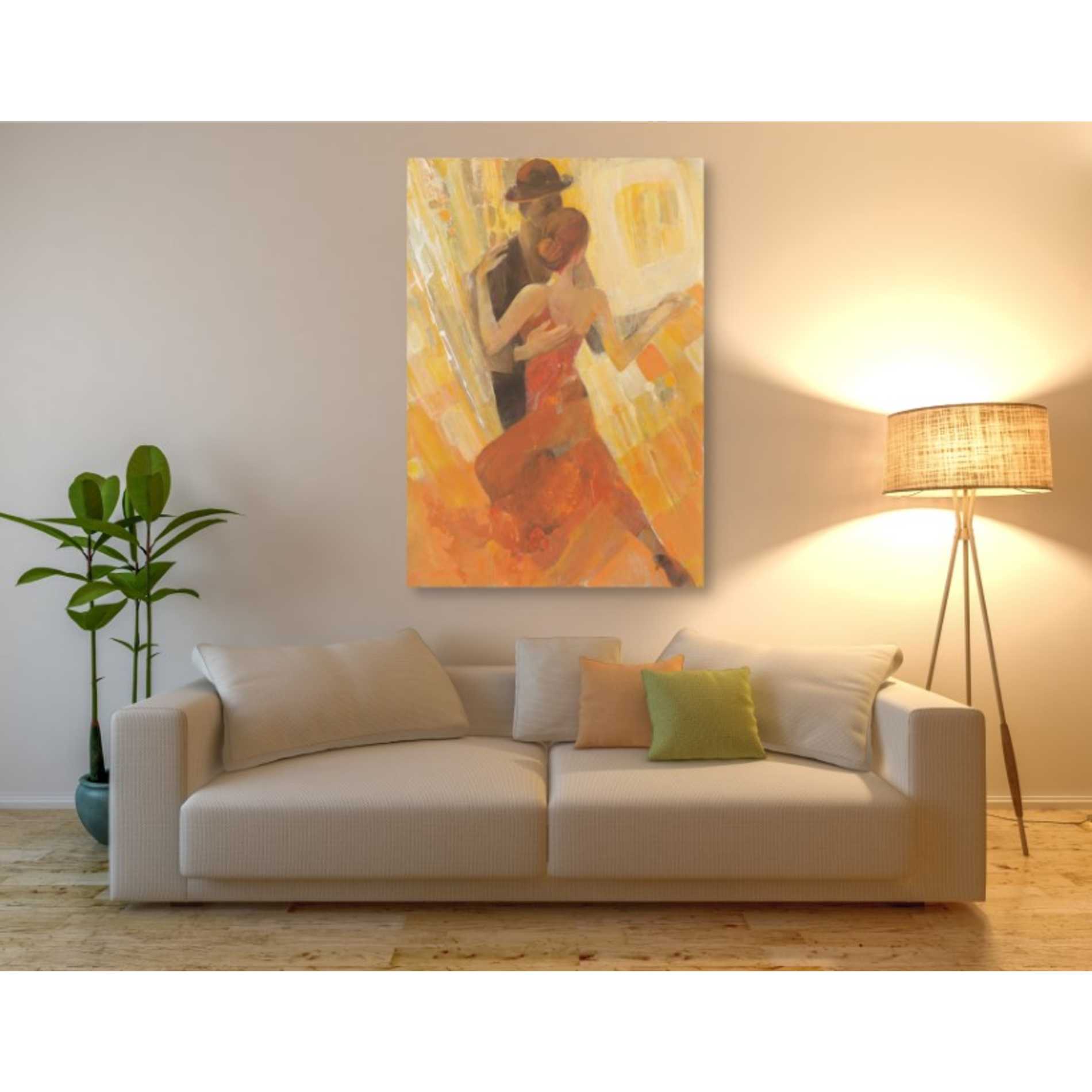 'Tango' by Albena Hristova, Canvas Wall Art,40 x 60
