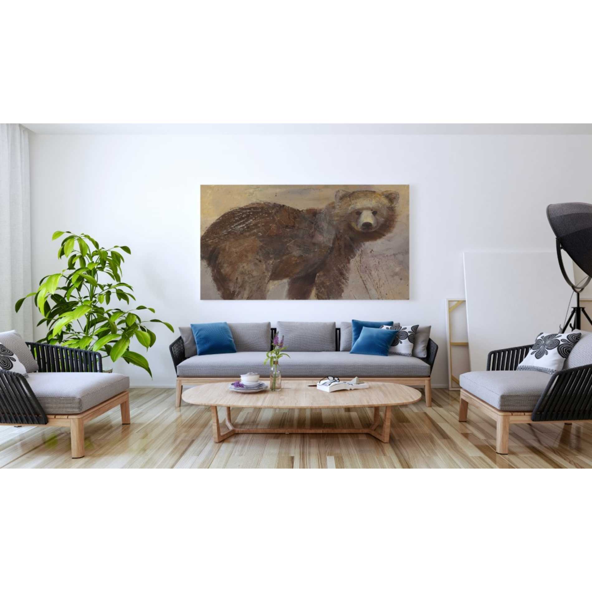 'Backward Glance' by Albena Hristova, Canvas Wall Art,60 x 40