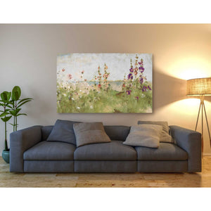 'Hollyhocks by the Sea' by Cheri Blum, Canvas Wall Art,40 x 60
