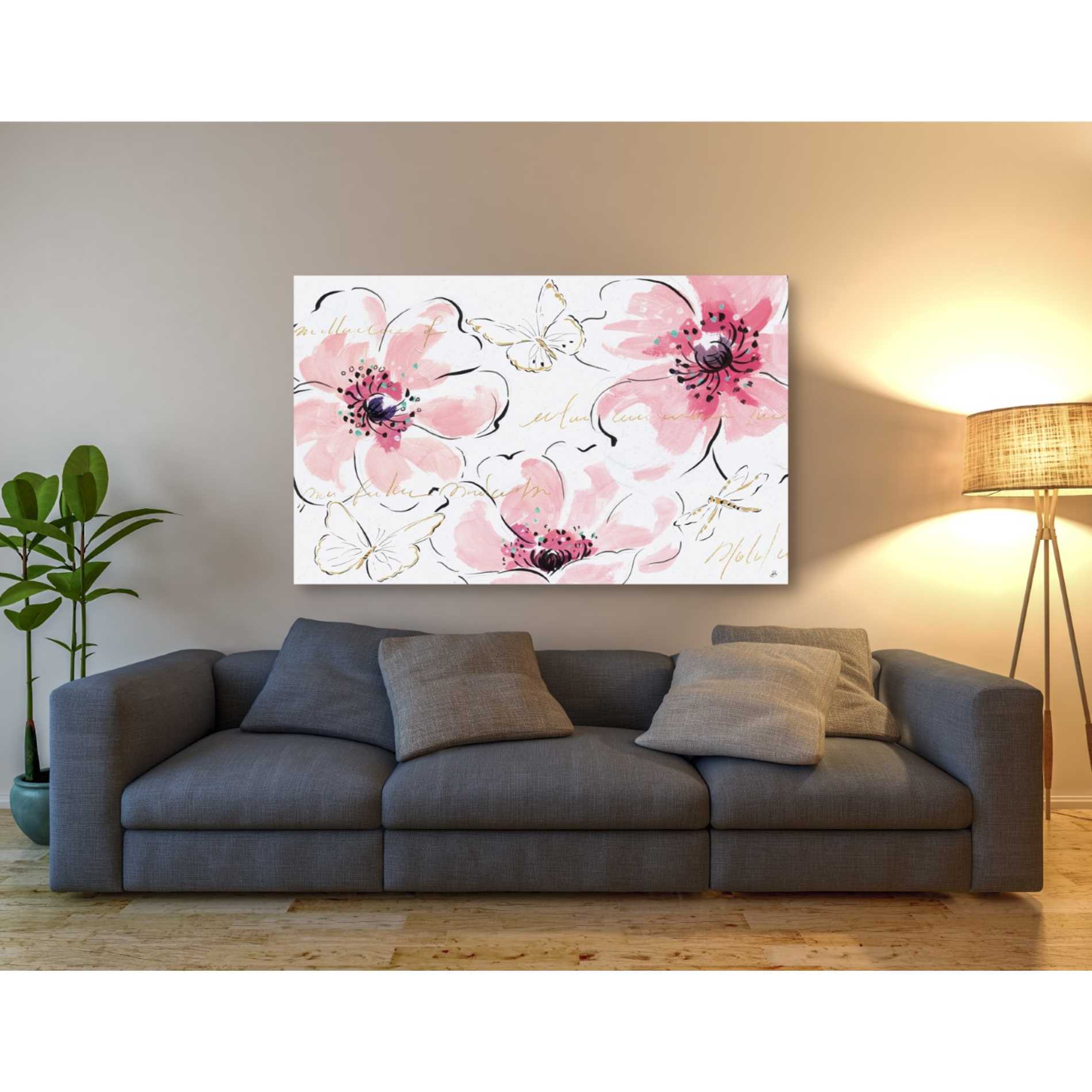 'Simply Pink I' by Daphne Brissonet, Canvas Wall Art,40 x 60