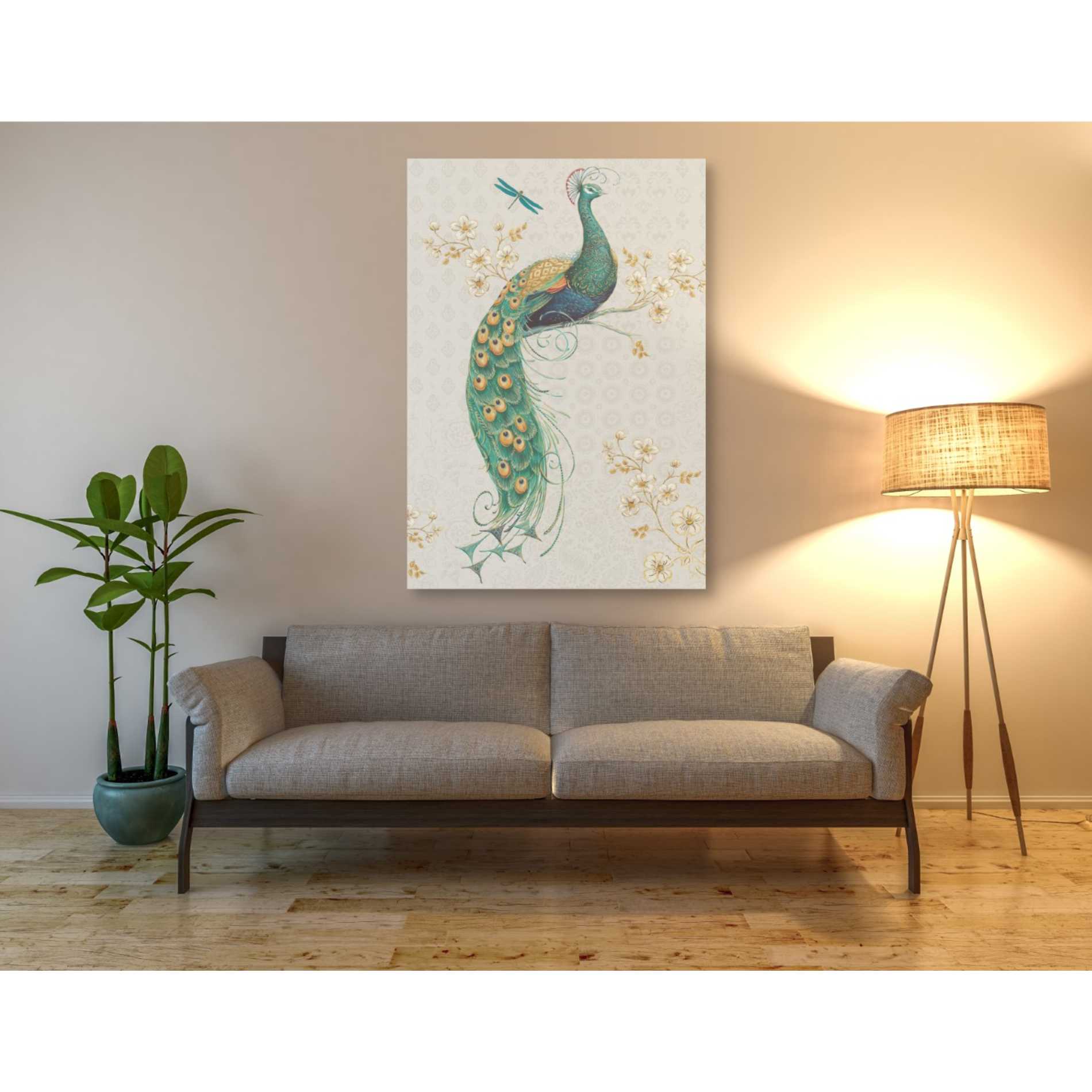 'Ornate Peacock XA' by Daphne Brissonet, Canvas Wall Art,40 x 60