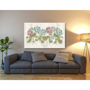 'Vibrant Row of Hydrangea No Border' by Cheri Blum, Canvas Wall Art,40 x 60