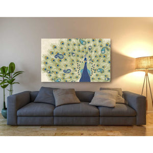 'Peacock Paradise II' by Veronique Charron, Canvas Wall Art,60 x 40