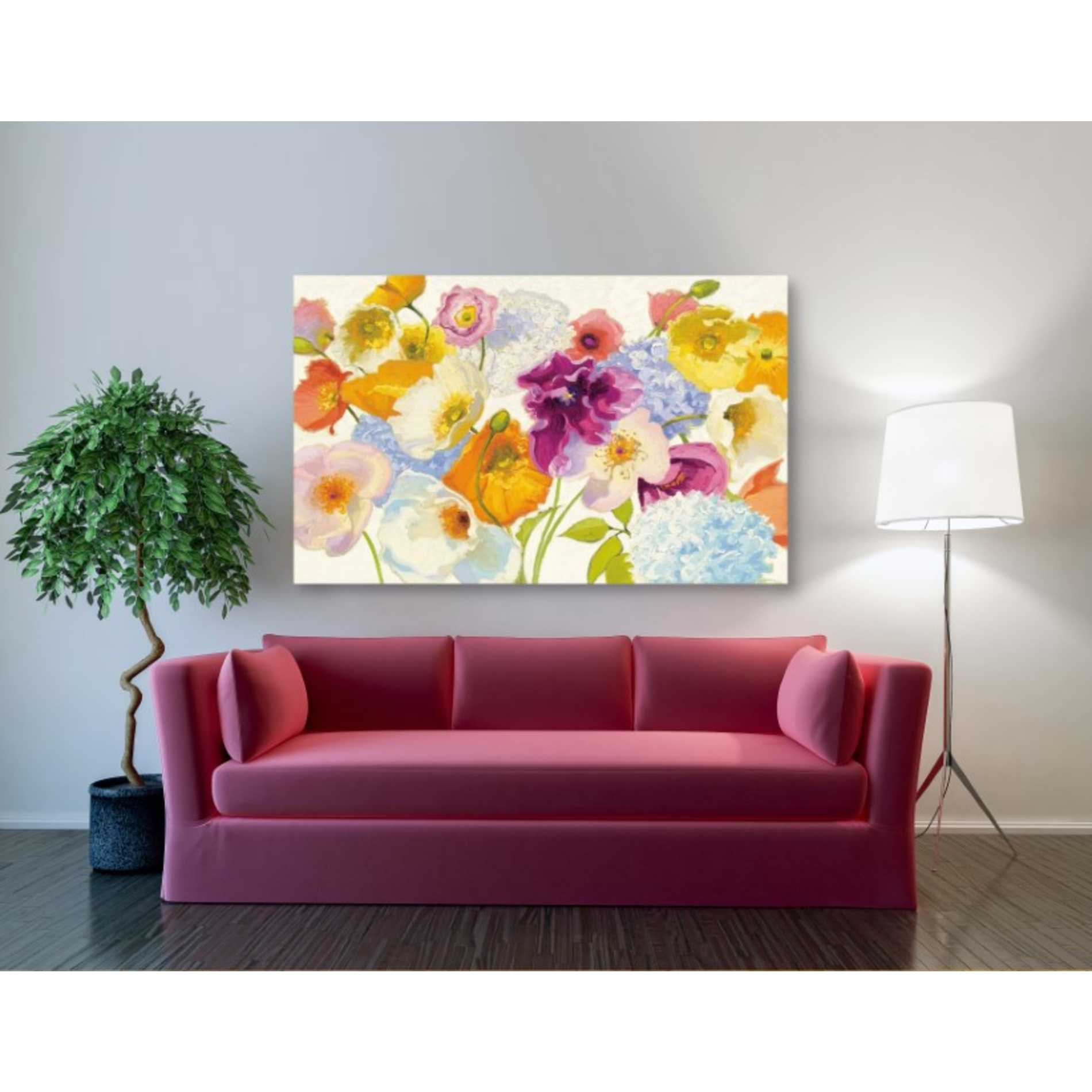 'For Paris on White' by Shirley Novak, Canvas Wall Art,60 x 40